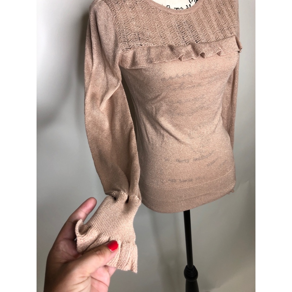WHBM Pink Ruffle Sweater - XS - Picture 10 of 15